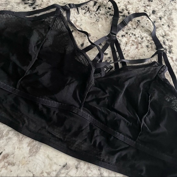 ❌SOLD Torrid Black Diamond Mesh Strappy Bralette 4X NWT 10463423 - Picture 9 of 13